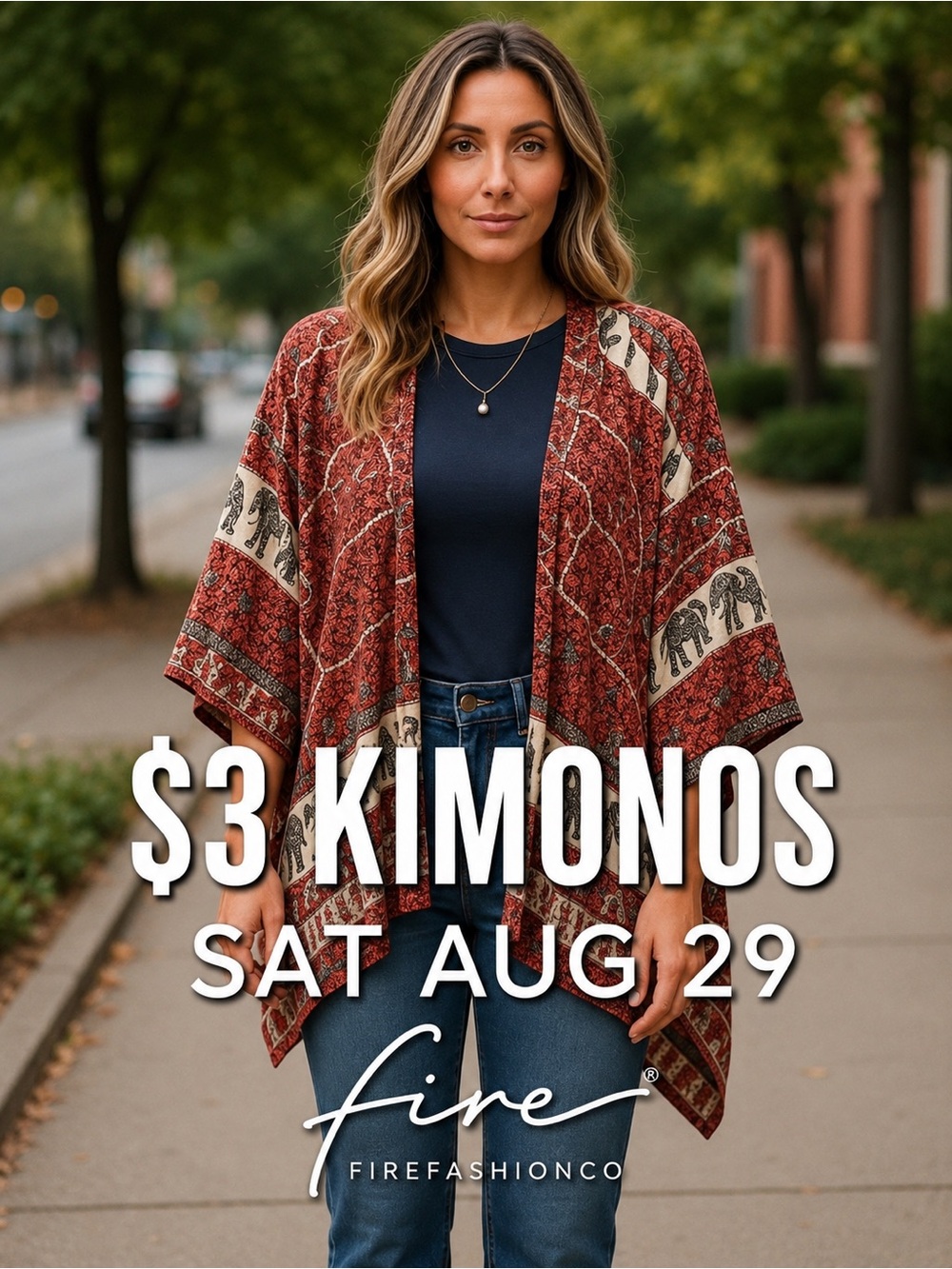 $3 Kimono THIS SATURDAY 8/29 @3:33PM CST Duster Cover Up